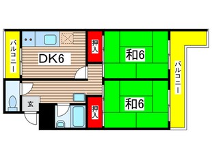 サンファミリア元宮の物件間取画像